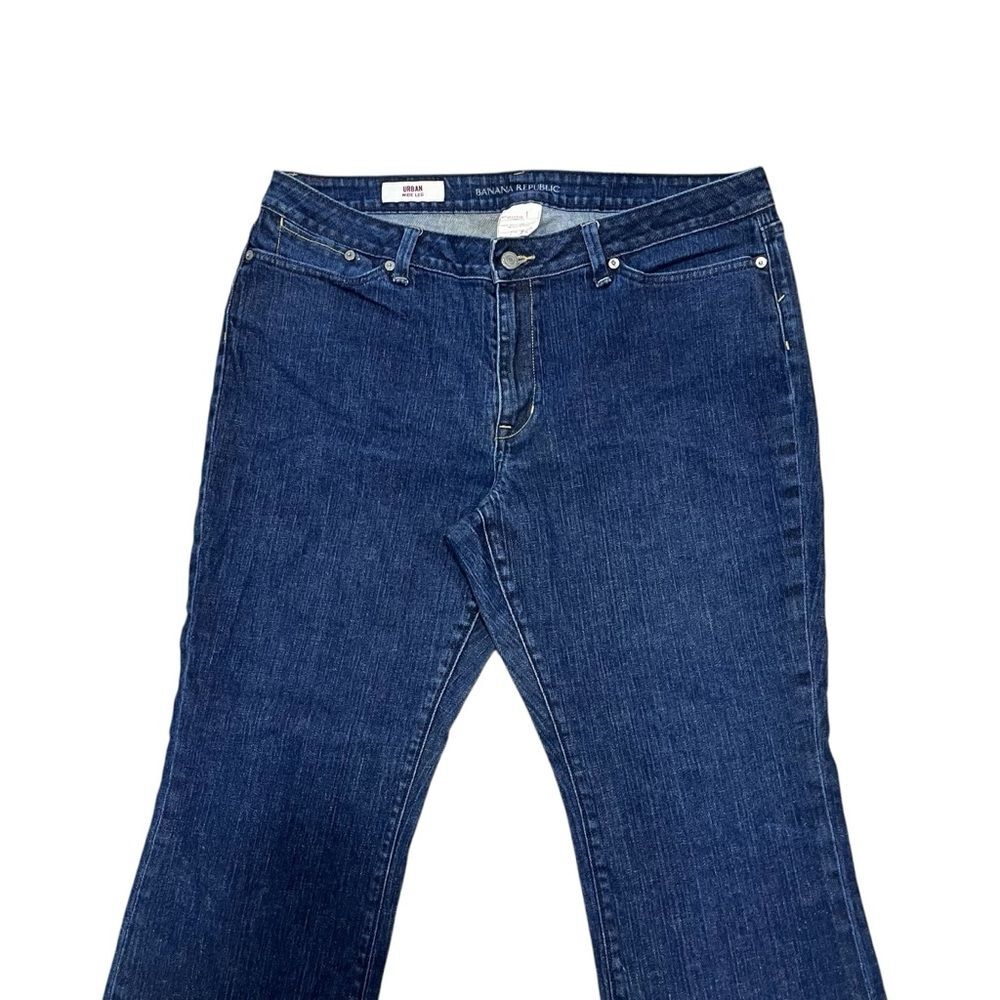 Banana Republic Wide Leg Jeans Urban Stretch Medium Wash Mid Rise Blue Denim - Picture 6 of 13